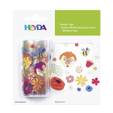 Наклейка декоративная для гладкой поверхности Brunnen Heyda, многоразовая, 2 м х 76 мм Цветы и пчёлы - 5